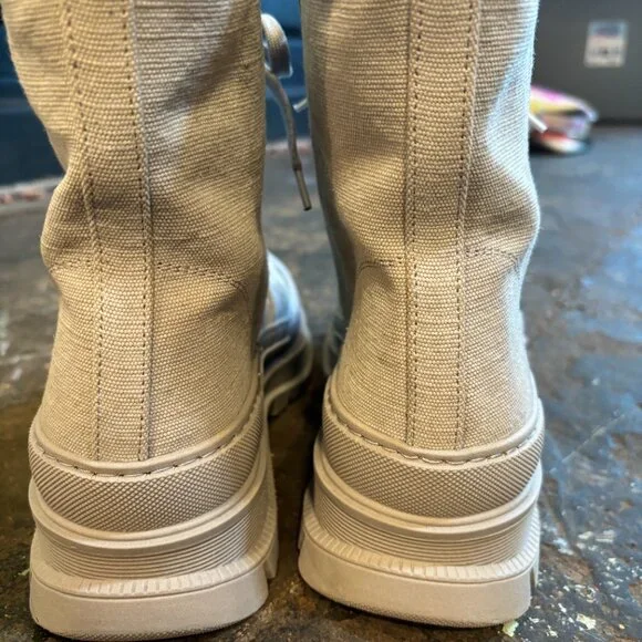 Free People Campout Canvas Lace-up Boot Size 41 (worn 1x) - Picture 5 of 10